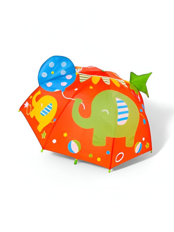 Cute Elephant Umbrella for Kids - 47 cm Lightweight & Waterproof | Fun Animal Design for Toddlers & Children NOV6222.