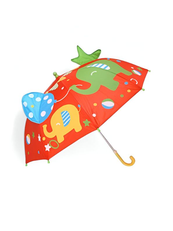 Cute Elephant Umbrella for Kids – 47 cm Lightweight & Waterproof | Fun Animal Design for Toddlers & Children NOV6222.