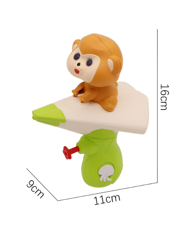 Cute Monkey Water Gun Toy - Baby Monkey Rider Pichkari Blaster for Kids | Animal Water Pistol Shooter for Outdoor Fun LMI11304.