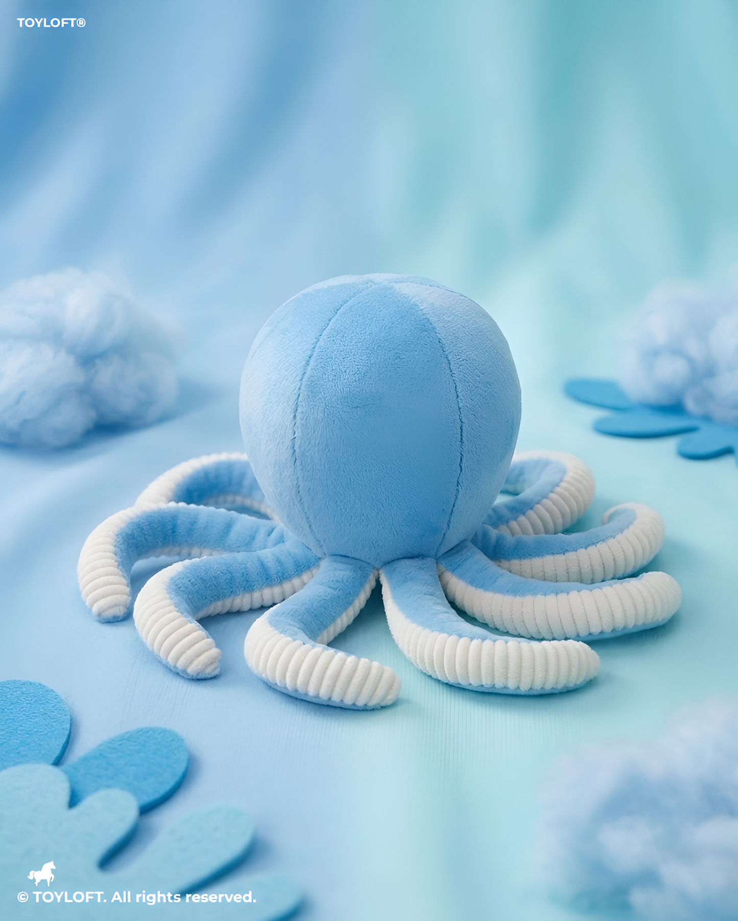 Cute Octopus Plush Toy 8 Inch – Soft Stuffed Ocean Animal Toy Blue ST11536.