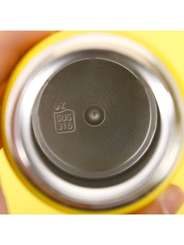 Skateboard - CuteQuack – Cute Duck Print Temperature Water Bottle for Kids | 450ml Stainless Steel Push Button Flask NOV8340.