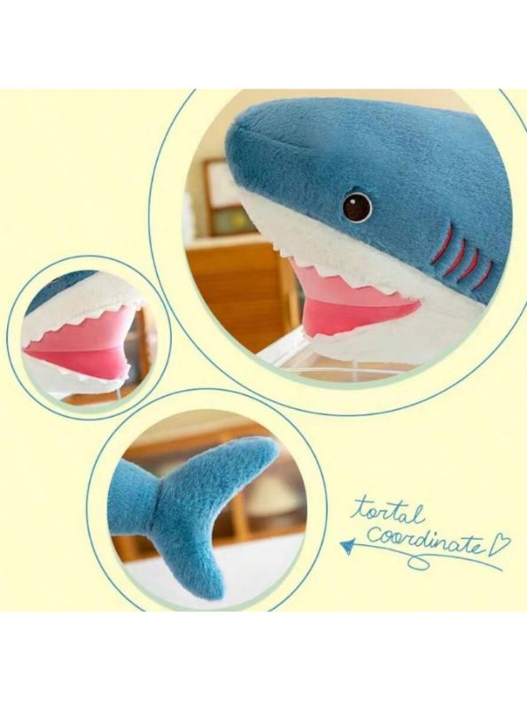 Cute Shark - Fish Teddy Bear Soft Toy For Babies 10 inch - MS14454.