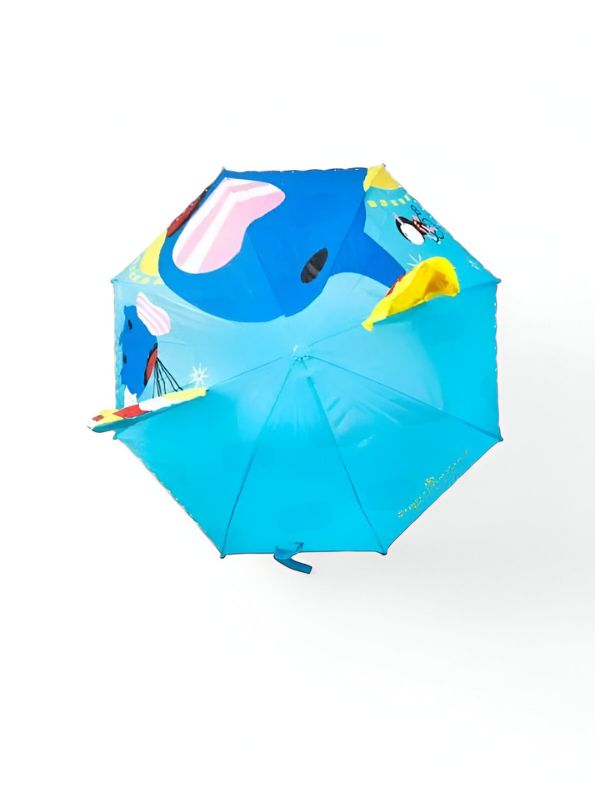 Cute Dolphin Umbrella for Kids - 47 cm Lightweight & Waterproof | Fun Animal Design for Toddlers & Children NOV6222.