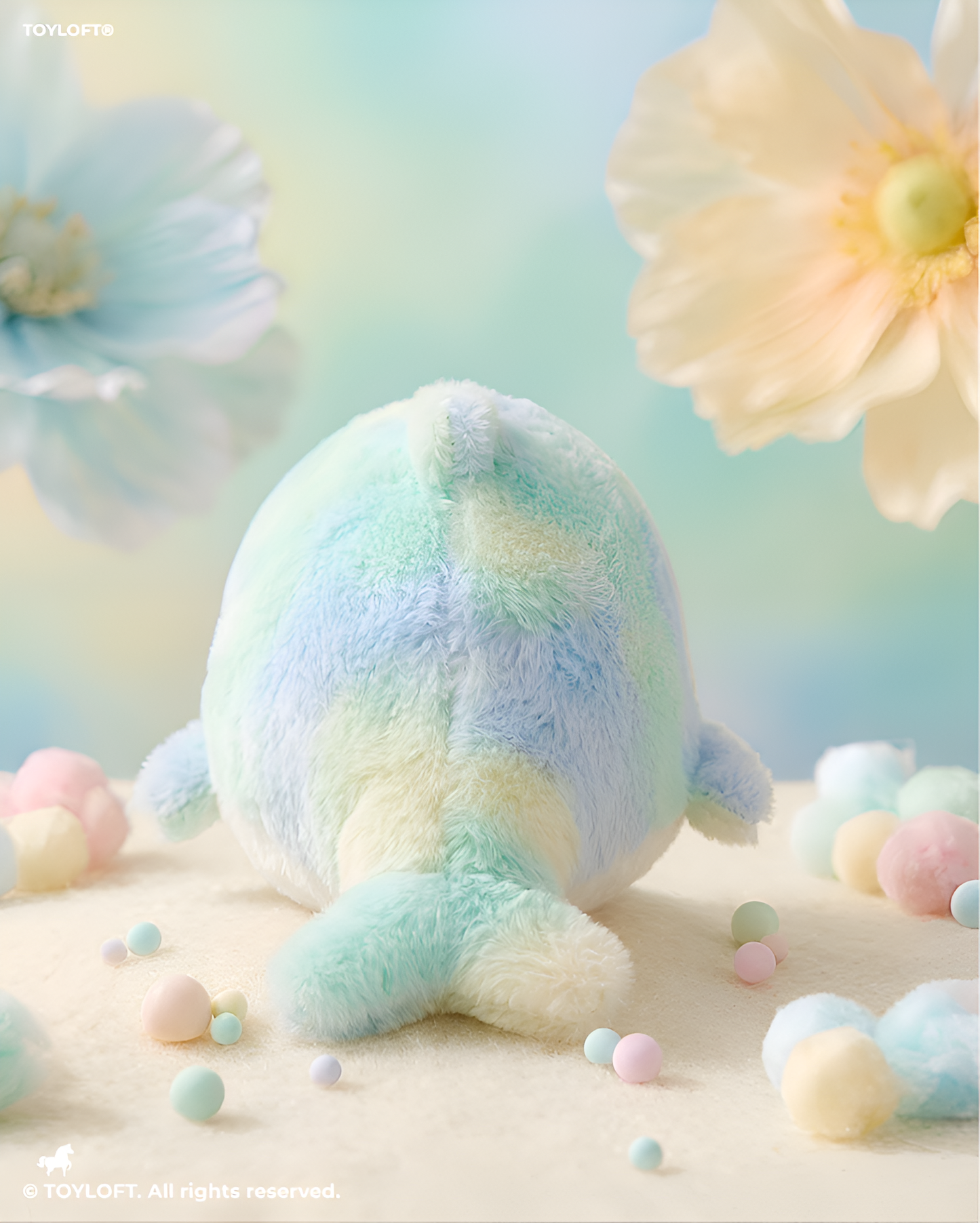 Cute Pastel Tie-Dye Fish Soft Toy 7 Inch ST14737.