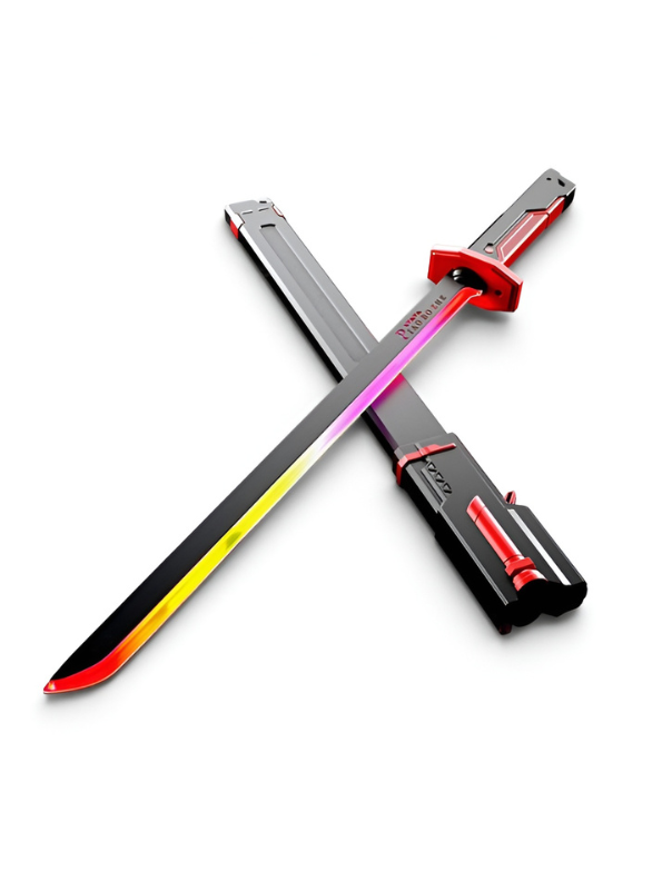 Cyberpunk LED Katana Sword with Spray Mist & Spark Effect TV6523.