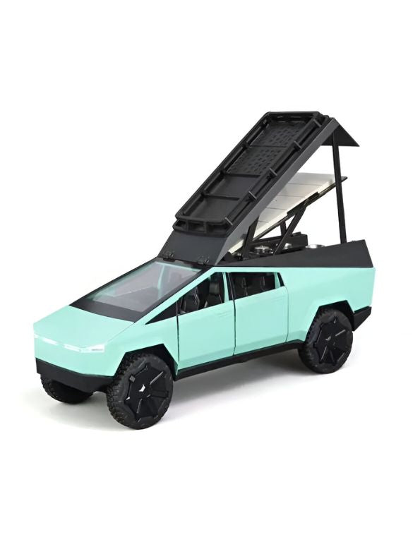 Green - Cybertruck Diecast Car Toy – Camping RV Edition | Collectible Metal Model for Kids & Adults Scale 1:24 LMI14923.