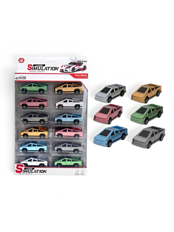 Cybertruck Pull-Back Toy Car Set LMI15697.