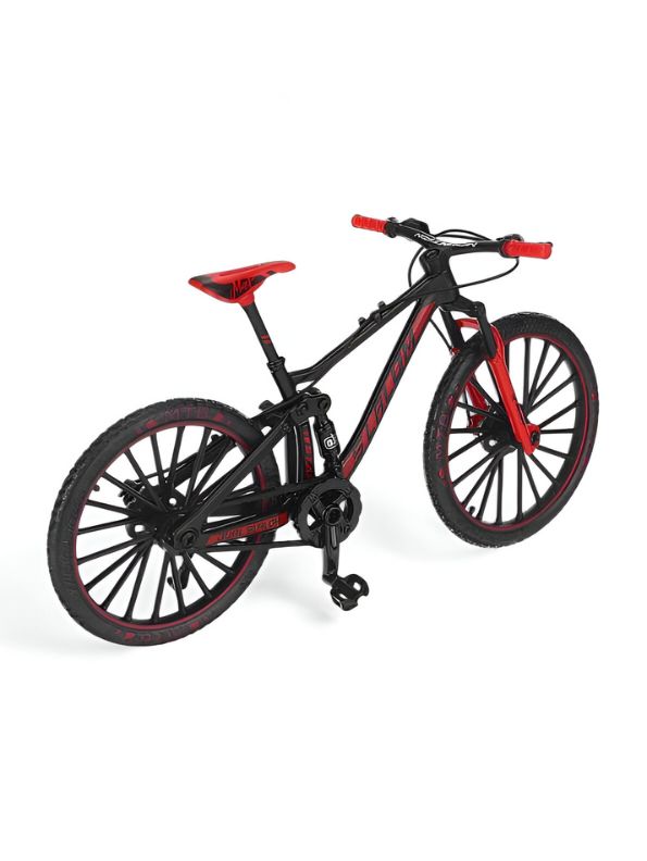 CycloCraft Mini Showpiece Mountain Bike – Alloy Bicycle Decoration for Cycling Lovers & Bike Racers Red LMI14927.