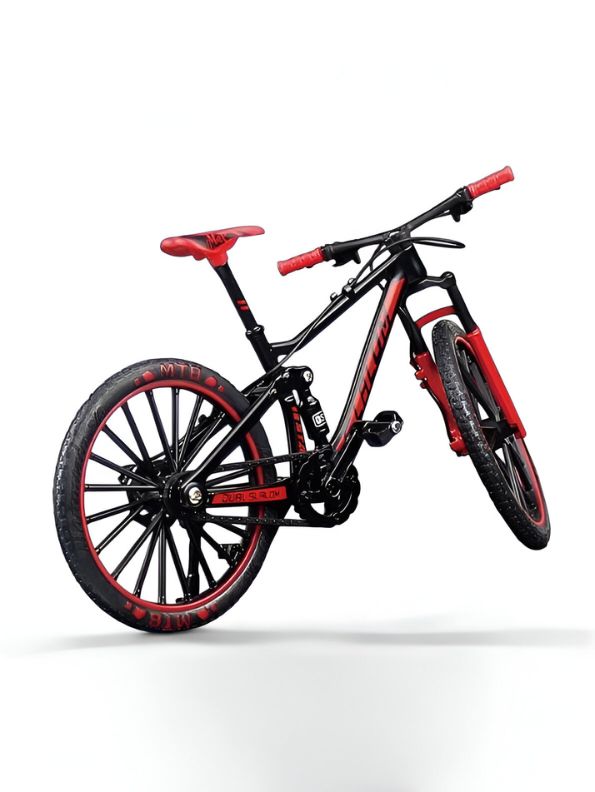 CycloCraft Mini Showpiece Mountain Bike – Alloy Bicycle Decoration for Cycling Lovers & Bike Racers Red LMI14927.