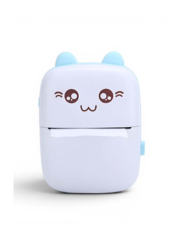 Cute Cat Wireless Pocket Printer - Portable Mini Bluetooth Thermal Photo Printer for Kids & DIY Journaling - Compact Inkless Label Maker Machine for Notes, Memos, and Scrapbooking TV5402