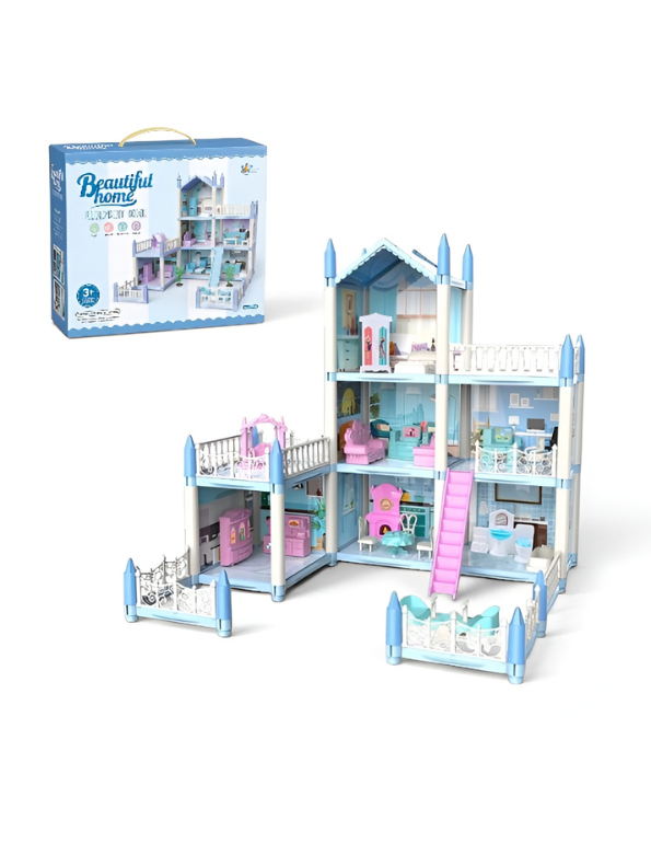 DIY 3-Story Dollhouse Playset TV6341.