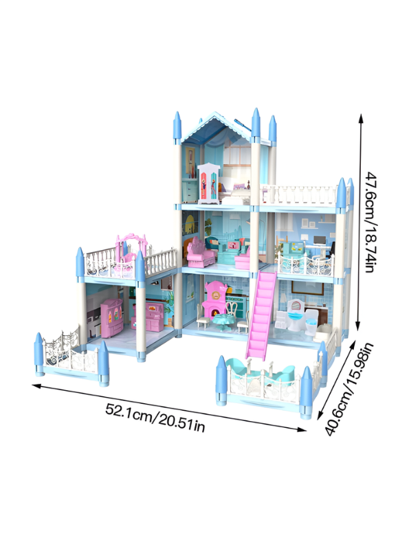 DIY 3-Story Dollhouse Playset TV6341.