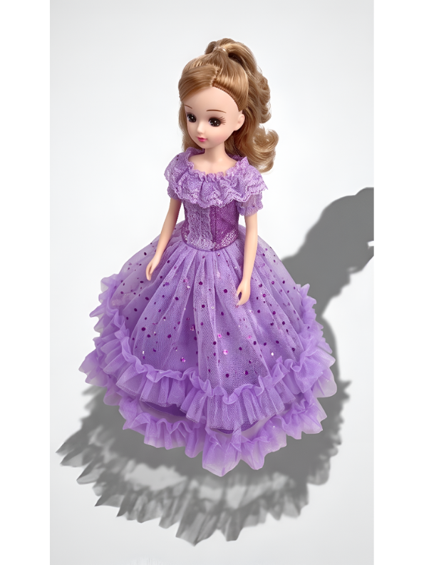 Lavender Splendor Collectible Princess Doll – Deluxe Fashion Doll in Ruffled Sequin Ballgown LMI14634
