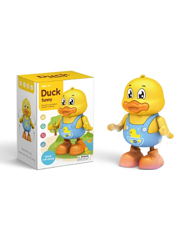 Dancing Duck Toy with Music & LED Lights – Interactive Walking Toy LMI15126.