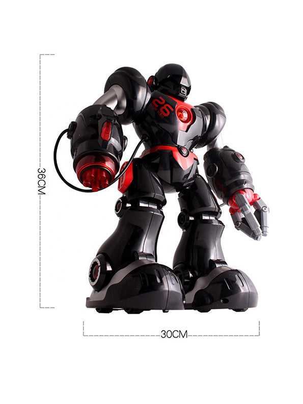 Dancing Hero President Robot Toy With Music & 3D Lights - Black (MS-M-27) - Toyloft