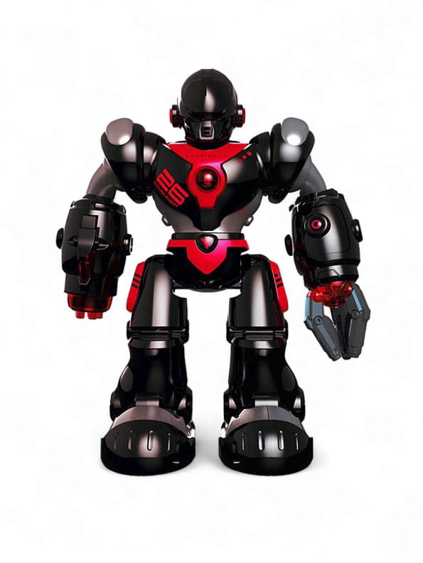 Dancing Hero President Robot Toy With Music & 3D Lights - Black (MS-M-27) - Toyloft