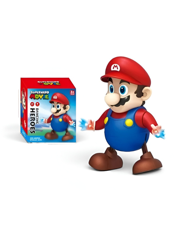 Dancing Mario Toy Figure with Music & LED Lights TV7034.