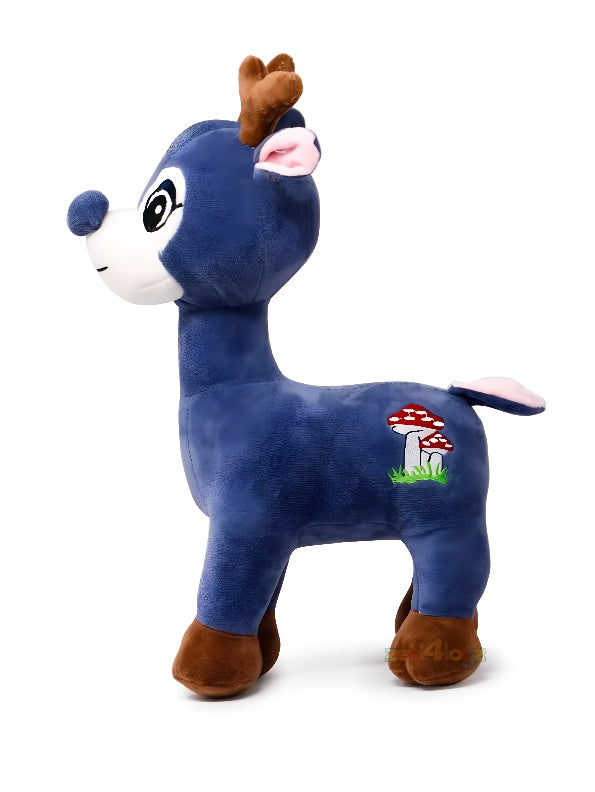 Deer Soft Toy For Kids - Blue (MS-M-4) - Toyloft