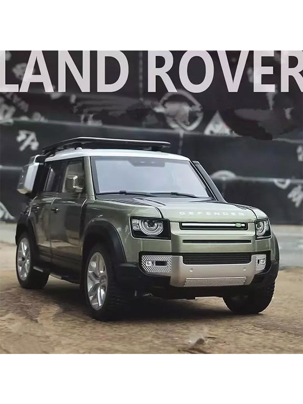 Land Rover Defender Metal Diecast Car - Green - Scale 1:32 - Toyloft