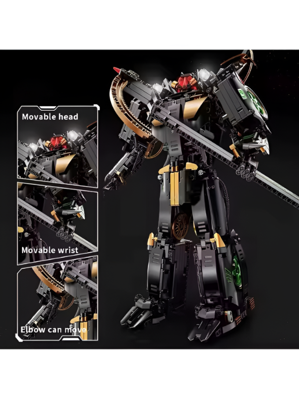 Deformed Supercar 2-in-1 Transforming Building Block Set – GT3 RS Style Car & Robot MD3428.