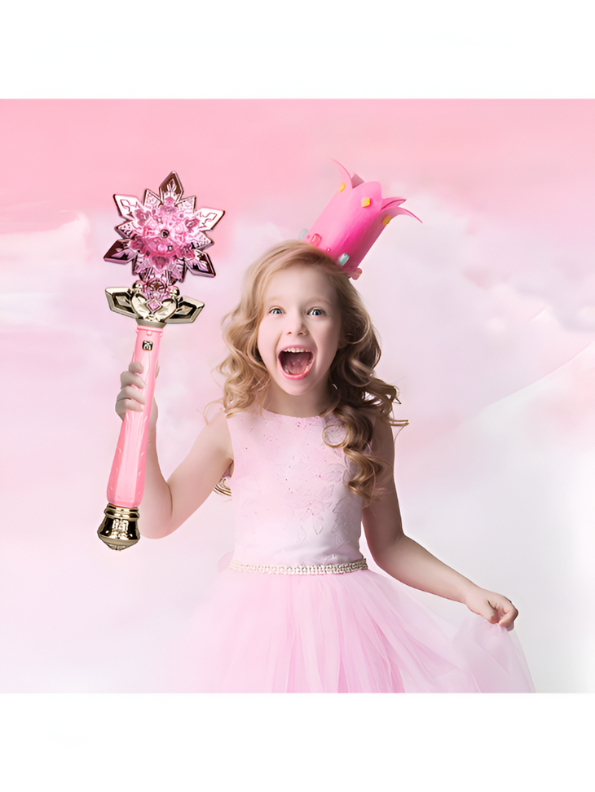 Diamond Magic Wand – Spray Outlet with LED Light & Music | Luxury Water Spray Wand - Pink NX15703.