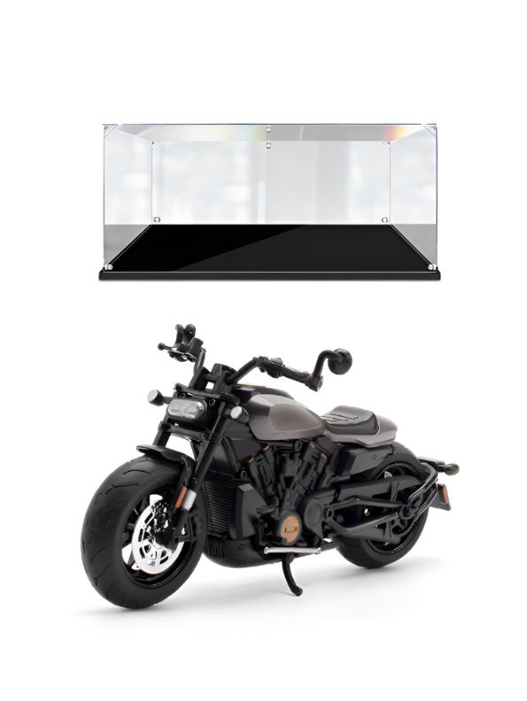 Diecast Bike Metal - Brown- TV – With Acrylic Display Box.