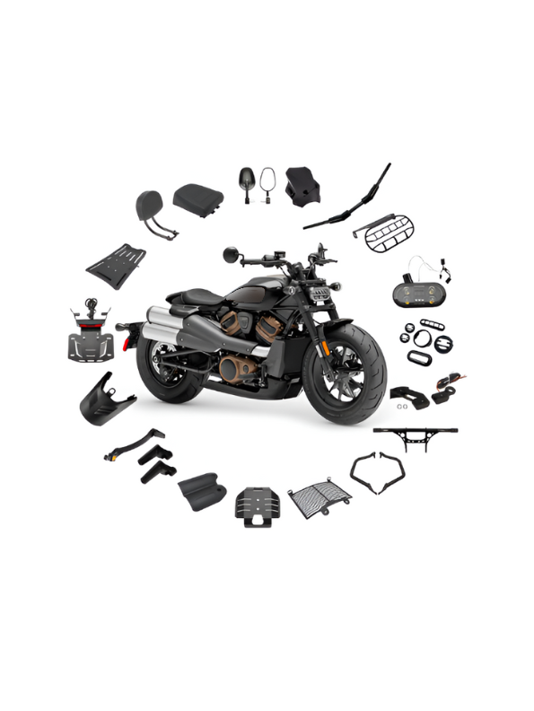 Diecast Bike Metal - Brown- TV – With Acrylic Display Box.