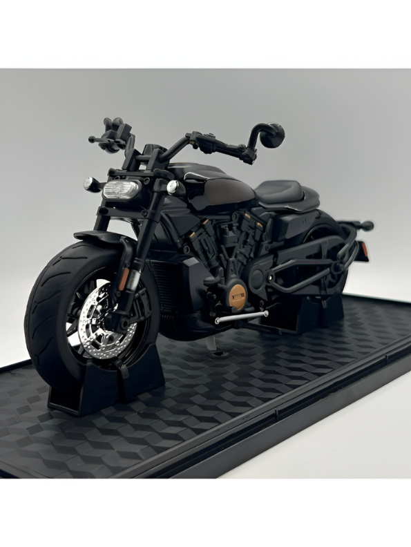 Diecast Bike Metal Black - TV – With Acrylic Display Box.