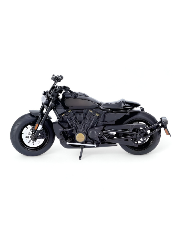 Diecast Bike Metal Black - TV – With Acrylic Display Box.