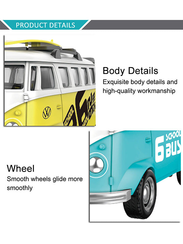 Diecast School Bus Model - Yellow 1:24 Scale Collectible Toy | NX-N-24