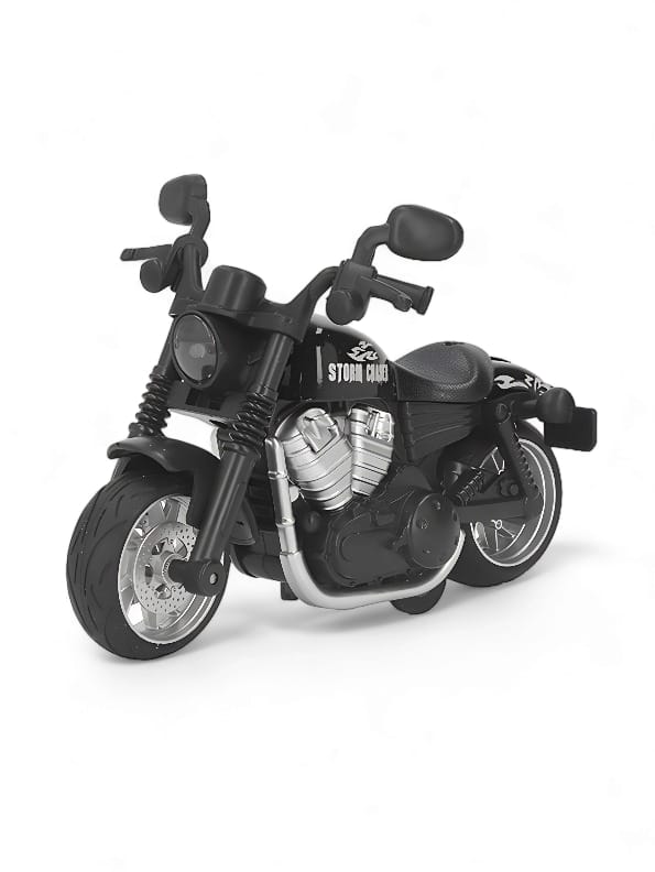 Diecast Wings Storm Chaser Bike With Light & Sound - Black (S) - Toyloft