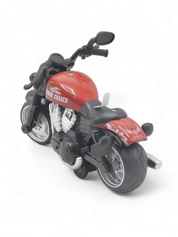 Diecast Wings Storm Chaser Bike With Light & Sound - Red (S) - Toyloft