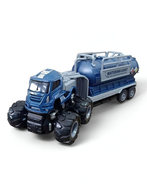 Blue - Oil Tanker Truck Toy - Realistic Model for Collectors & Kids LMI13221.