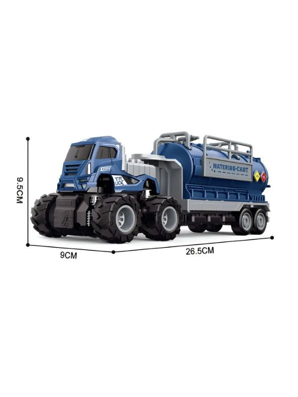 Blue - Oil Tanker Truck Toy - Realistic Model for Collectors & Kids LMI13221.