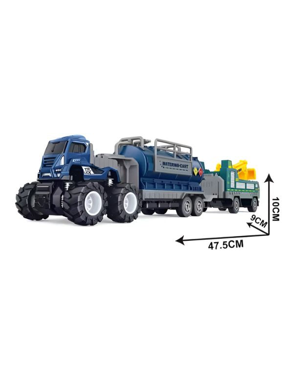Blue - Oil Tanker Truck Toy - Realistic Model for Collectors & Kids LMI13221.