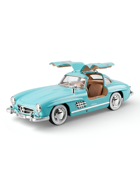 Mercedes-Benz 300 SL Gullwing 1:22 Scale Diecast Model Car – Edition Collectible Replica - Free Car Inside - TV6611