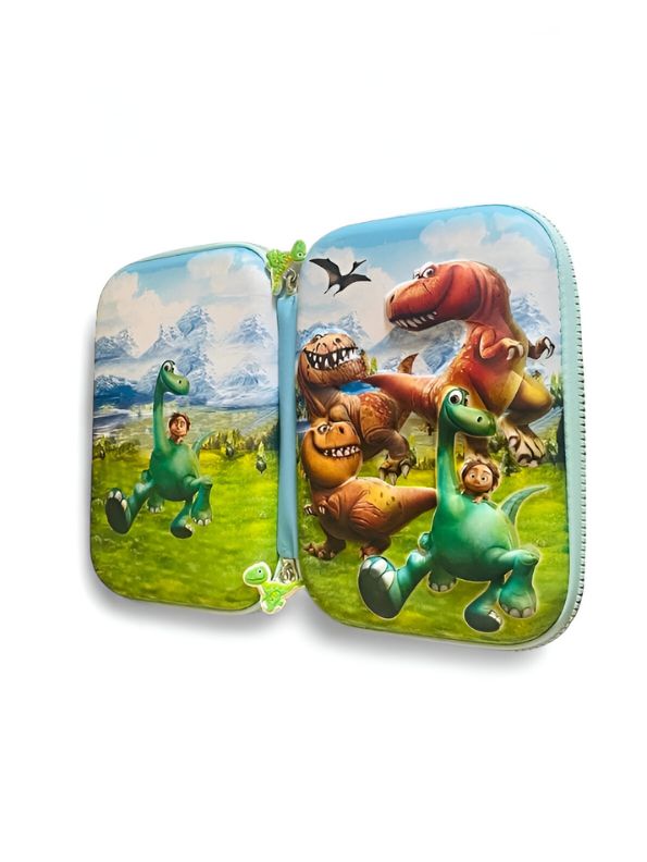 DinoBuddy – Good Dinosaur Pouch for Kids | Single Chain Pencil Case | Cute & Durable Stationery Bag NOV7504.