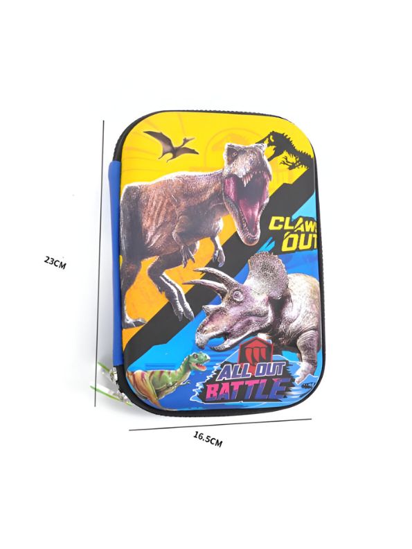 DinoJoy – Good Dinosaur Pouch for Kids | Single Chain Pencil Case | Cute & Durable Stationery Bag NOV7504.