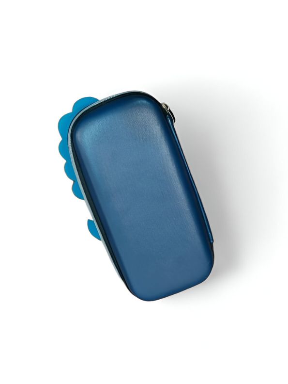 Blue - DinoZip – 3D Dinosaur Pouch for Kids | Large Storage Single Chain Pencil Case | Cute & Durable NOV3274.