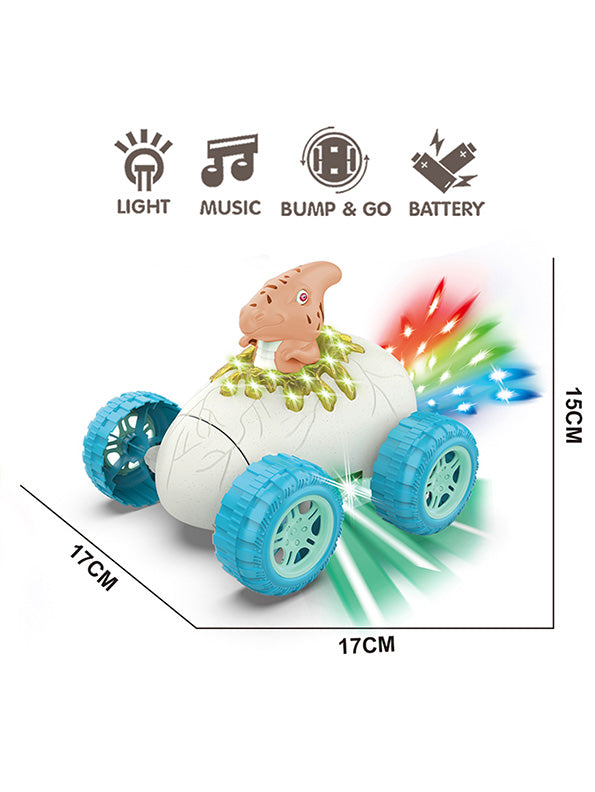 Dinosaur Egg Dump Truck Toy for Kids - Brown Interactive Play | MD-O-24 - Toyloft