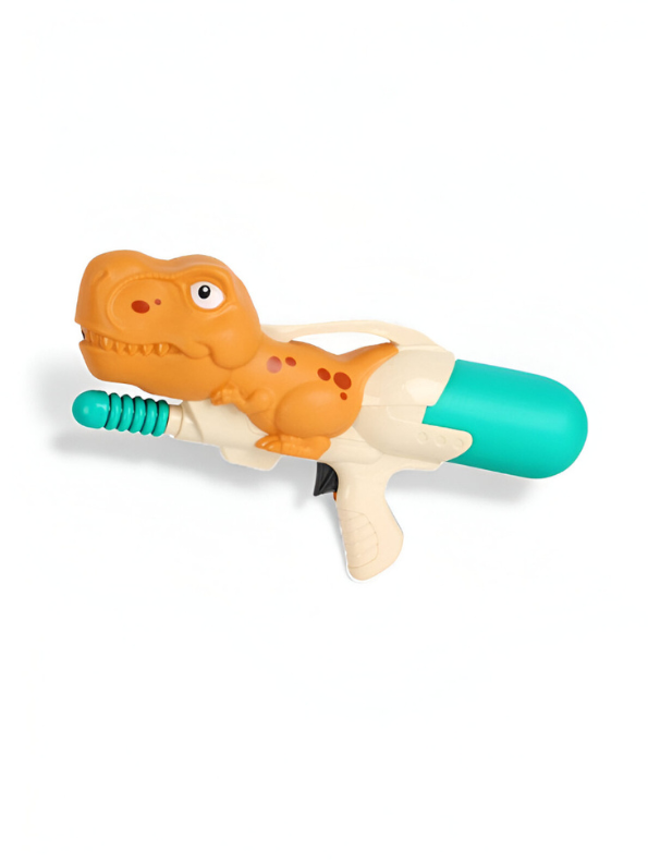 Dinosaur Water Gun Pichkari Toy for Kids | Teal T-Rex Squirt Blaster | Fun Summer Outdoor Play Turquoise LMI14355.