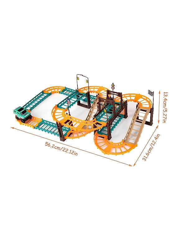 Dino Track Set With Sound And Light (MS-M-27) - Toyloft