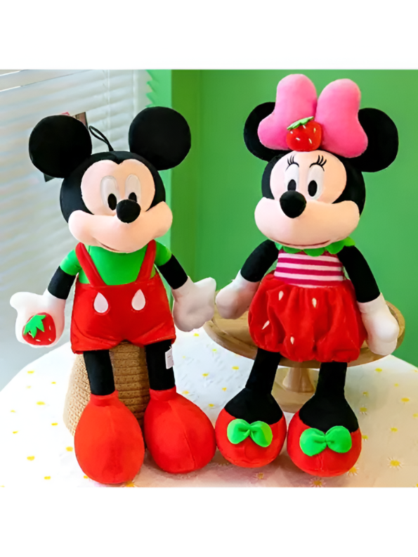 Disney Mickey Mouse Plush Toy with Strawberry 50cm Soft Stuffed Teddy ST15986.