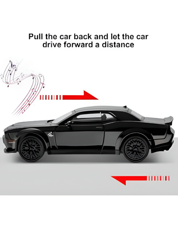 Dodge Challenger SRT Hellcat Redeye 1:32 Scale Diecast Model Car – Detailed Collectible Replica Red LMI15646.