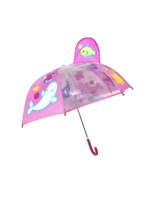 Dolphin Print Umbrella – 47 cm Lightweight Rain Umbrella for Girls & Boys NOV9696.