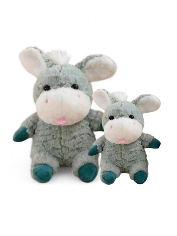 Green - Donny Plush - Donkey Soft Toy | Cuddly & Cute Stuffed Animal for Kids - 8 inch MS14521.