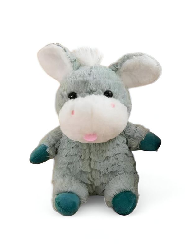 Green - Donny Plush - Donkey Soft Toy | Cuddly & Cute Stuffed Animal for Kids - 8 inch MS14521.