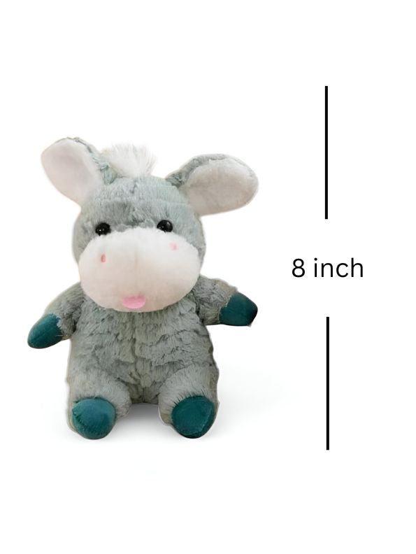 Green - Donny Plush - Donkey Soft Toy | Cuddly & Cute Stuffed Animal for Kids - 8 inch MS14521.