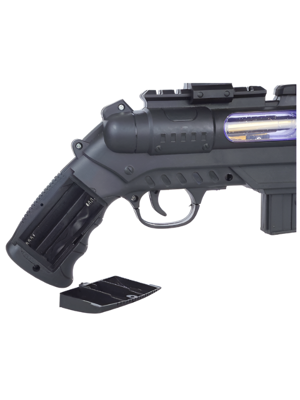 Double-Barrel Electric Toy Gun with LED Lights and Sound Effects – Kids' Pretend Play Blaster MD448