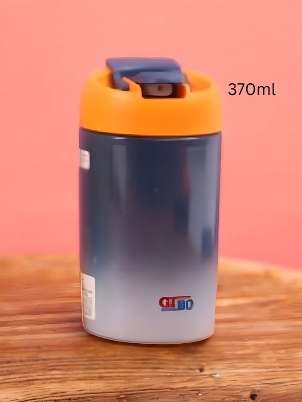 Blue - Double Shaded 2-in-1 Water Bottle 370ml – Stylish & Compact for Office Workers NOV3295.